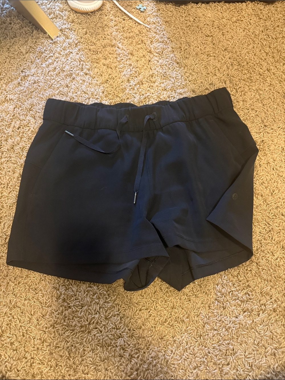 lululemon athletica Black Women's Athletic Drawcord Shorts